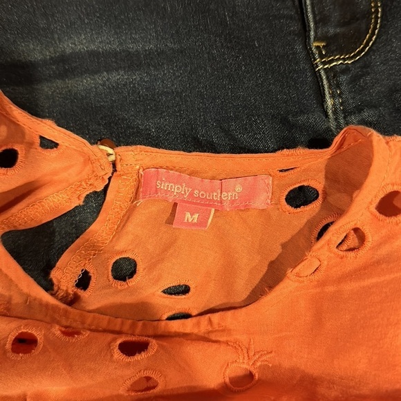 Simply Southern long sleeve blouse size medium women’s - Picture 7 of 8